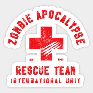 Zombie Apocalypse Rescue Team Sticker